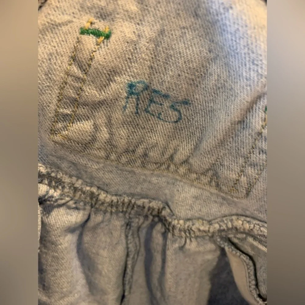 RARE Vintage Demin OshKosh BGosh Vestbak 18m Overalls‎ 1980s pink tag.